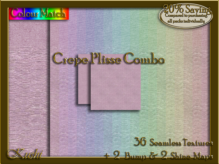 Crepe Plisse COMBO Texture Bundle