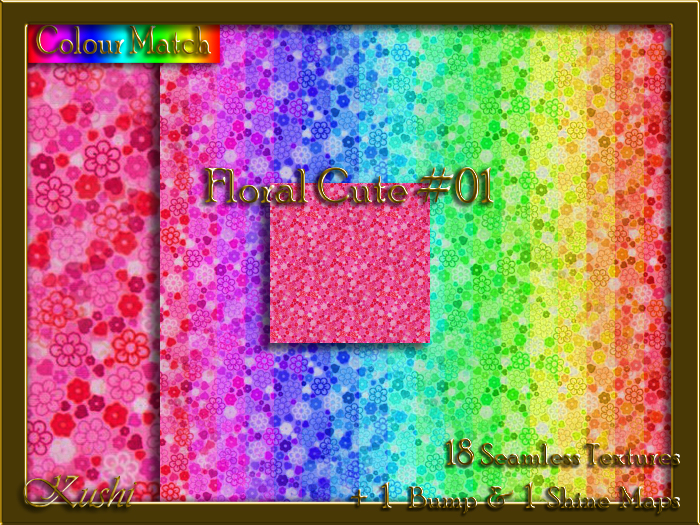 Floral Cute #01 Texture Pack