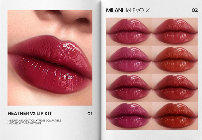 MILANI - "HEATHER V2" LIP KIT / DEMO
