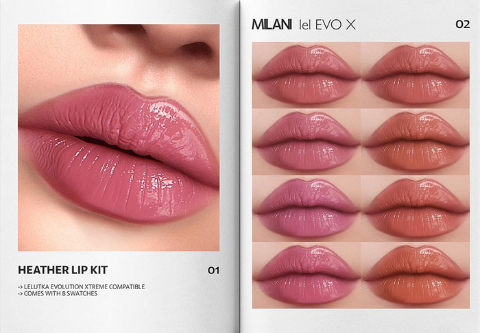 MILANI - "HEATHER" LIP KIT / DEMO