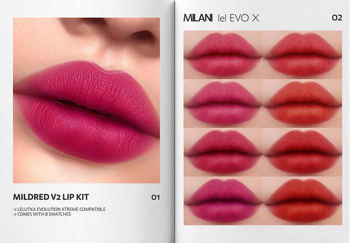 MILANI - "MILDRED V2" LIP KIT / FATPACK