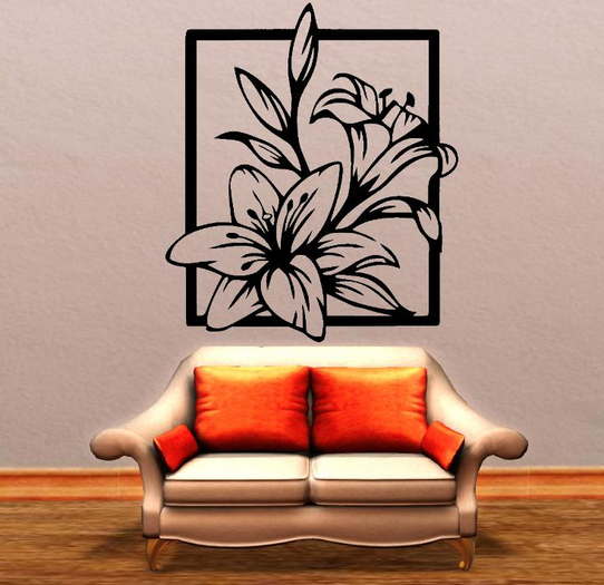 Wall Decor Art Sticker Flower 1