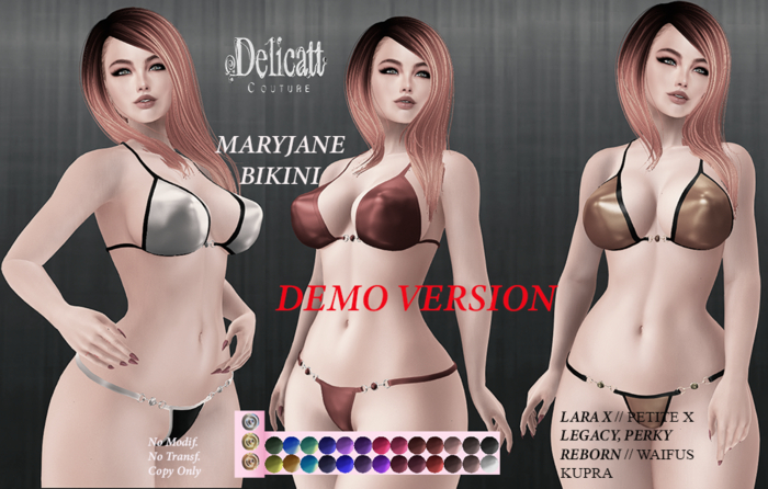 Delicatt Couture - MARYJANE BIKINI - Demo