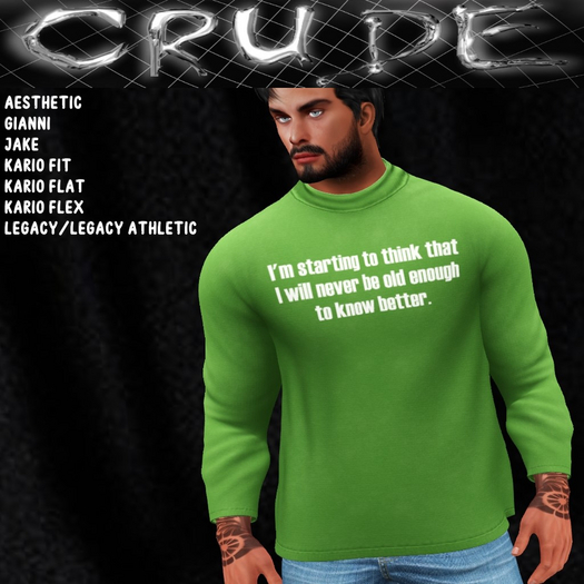 I'm starting to think that I will never be old enough to know better Men's Turtle (MTN)  <Wear Me>