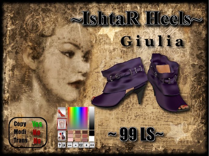 ~IshtaR Heels~  Giulia Boots Purple Velvet