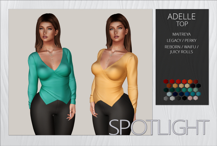 :SPOTLIGHT: ADELLE TOP [UNPACK HUD]