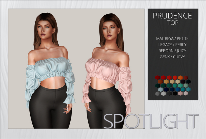 :SPOTLIGHT DEMO: PRUDENCE TOP v2 [UNPACK HUD]