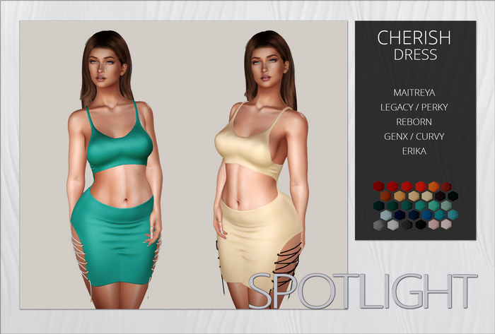 :SPOTLIGHT: CHERISH DRESS [UNPACK HUD]