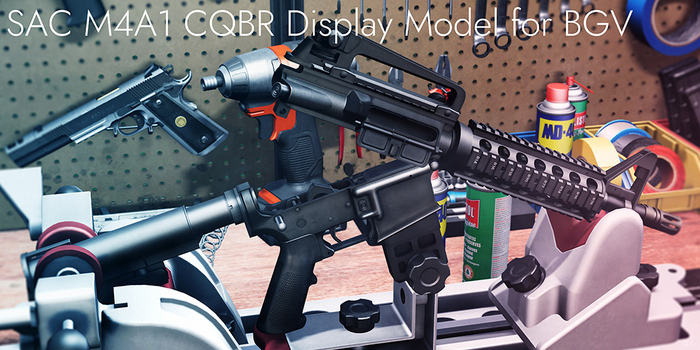 MESH[SAC] M4 CQBR Display Model for BGV v1.01 Box(Wear Me!)