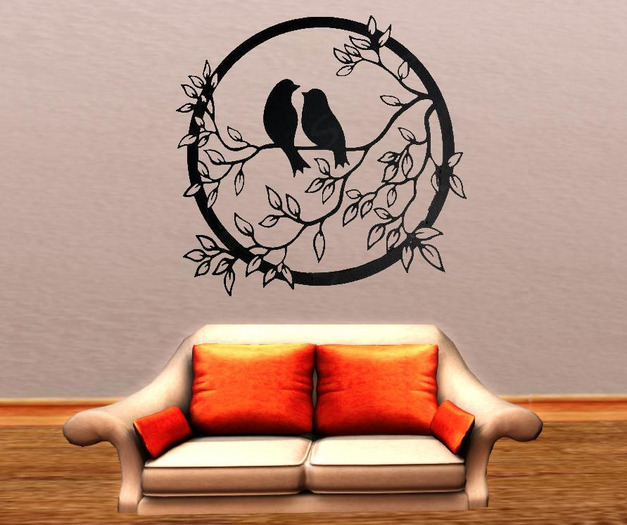 Wandaufkleber Vögel 3