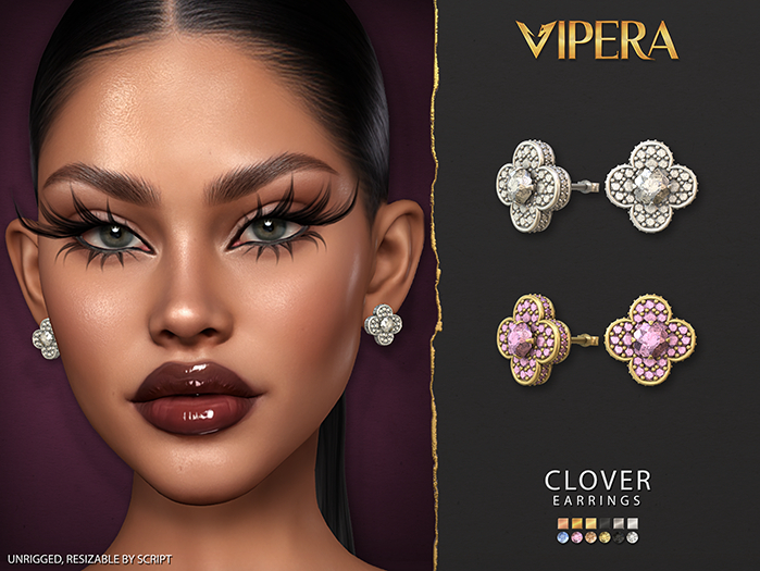[VIPERA] Clover Earrings