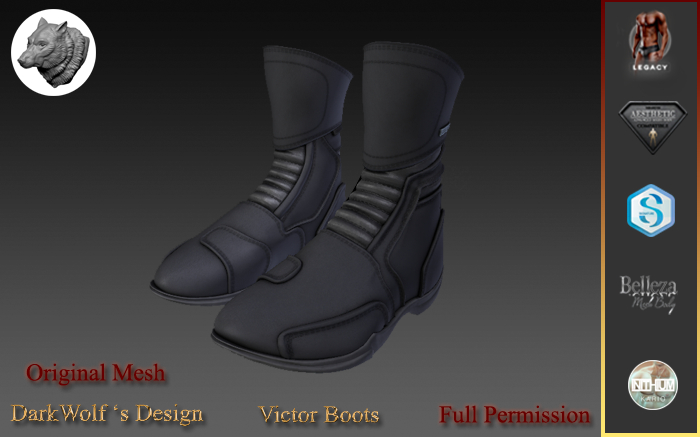 Victor Boots Men Full Perm