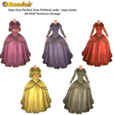 *!*BOUDOIR Mae One Perfect Size wide-tape Gown A6 HUD