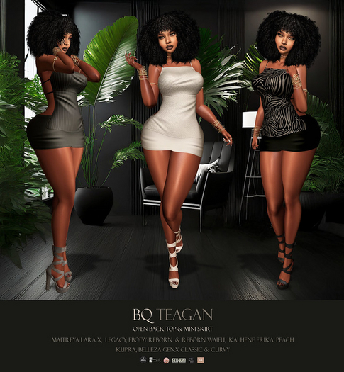 BQ::Teagan Open Back Top & Mini Skirt:: DEMOS 