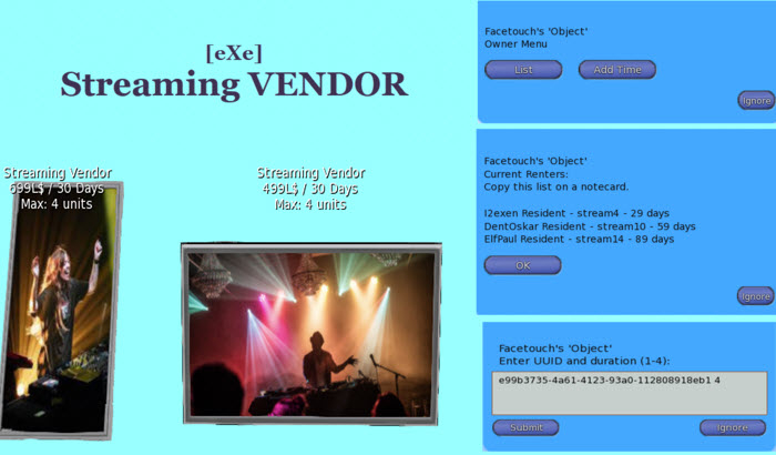 [eXe] Streaming Vendor stream rental box streams system  Rentbox for Rent Rental Rentals