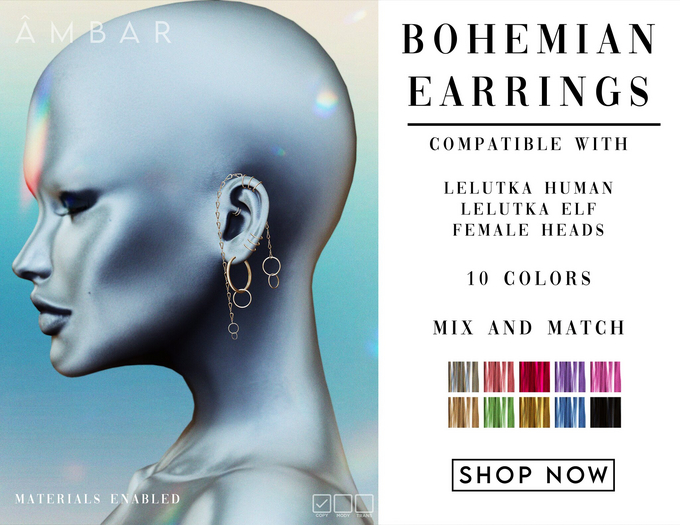 AMBAR JEANS - BOHEMIAN EARRINGS - FATPACK (UNPACKER)