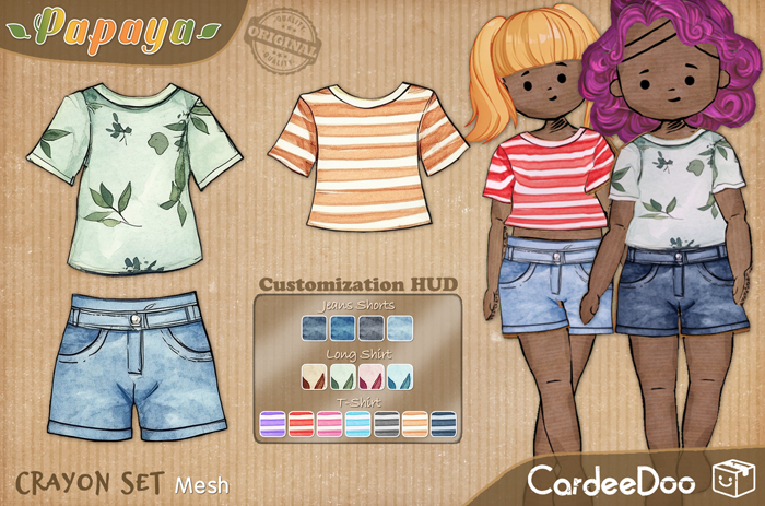 :Papaya: CRAYON FATPACK - CardeeDoo Clothes