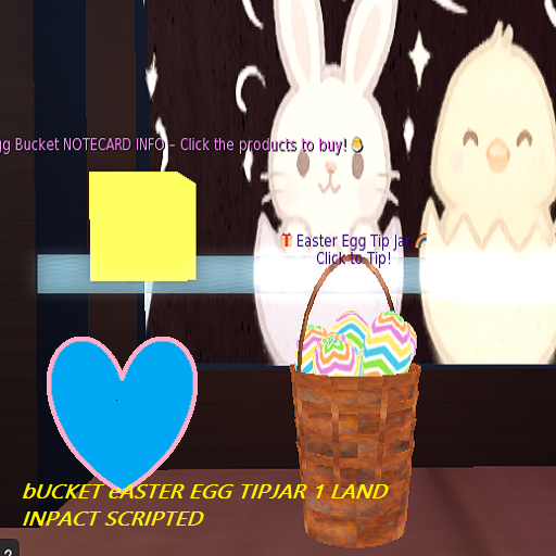 WONDERFUL EASTER BUCKET OF EGGS TIPJAR