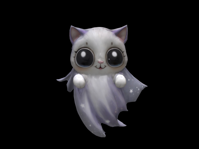 HB: Starry Cat Ghost Statue FuLL PERM