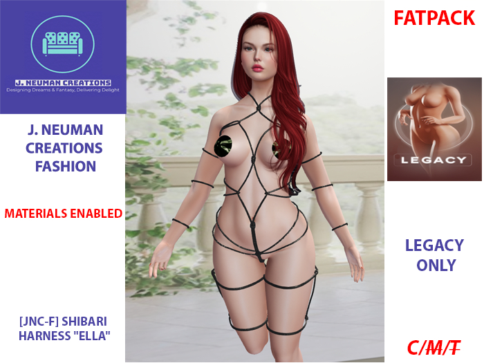 [JNC-F] SHIBARI HARNESS "ELLA"-LEGACY AND LEGACY PERKY FATPACK