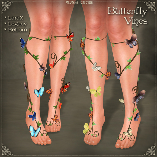 DEMO Butterfly Vines for LEGS by Caverna Obscura - LaraX, Legacy, Reborn