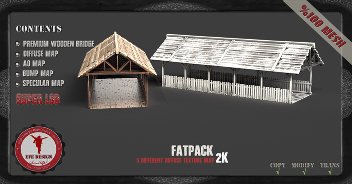 (Efe Design) Premium Wooden Bridge Fatpack Fullperm 