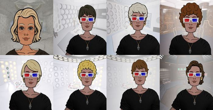 All Cardboard Hairstyles