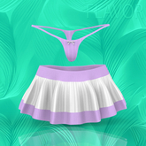 White Lilac Bonbon LARAX SKIRT