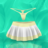 White Yellow Bonbon LARAX SKIRT