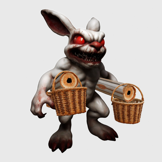 Horror easter buny rabbit