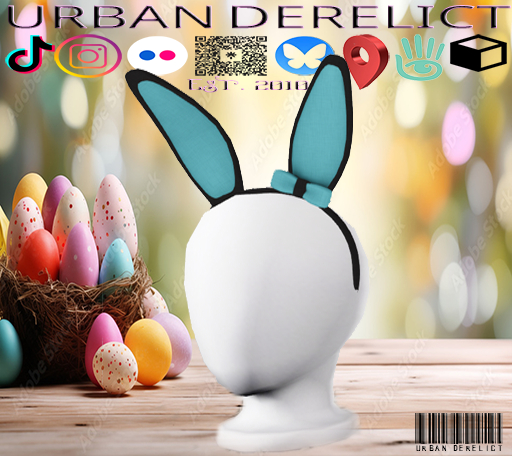 UD Mesh Bunny Ears black/blue suit linen