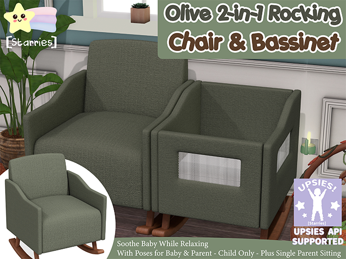 [Starries] Olive 2-in-1 Rocking Chair