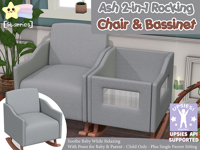 [Starries] Ash 2-in-1 Rocking Chair
