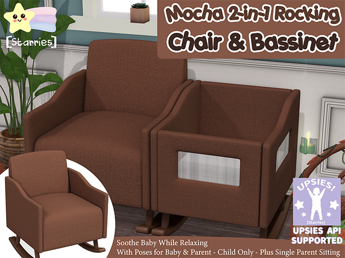 [Starries] Mocha 2-in-1 Rocking Chair