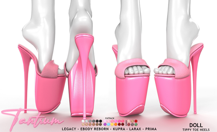 Tantrum - Doll Tippy Toe Heels - Fatpack 