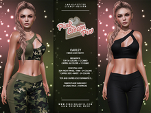 Oakley Crop Top + Capris [MEGAPACK] - Maitreya LaraX • PetiteX • eBody Reborn • Legacy Yoga Outfits