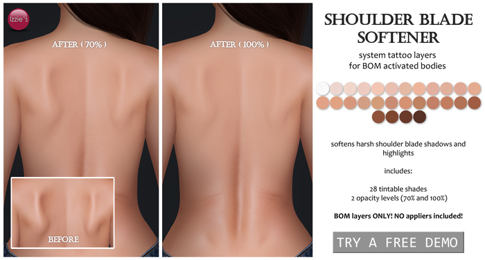 Izzie's - DEMO Shoulder Blade Softener