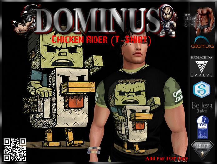 ~DOMINUS~Chicken Rider (T-Shirt)  (ADD)