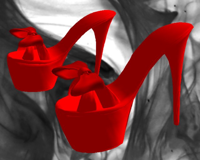 Red Sandal w/bow 