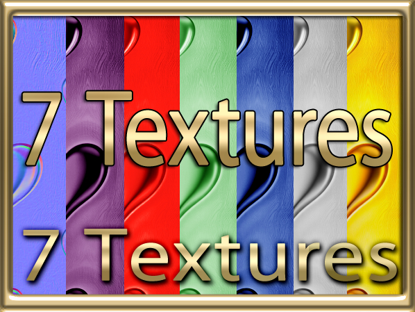 Zoy Texture [ Metallic Hearts Seamless 01 ] 7 Textures