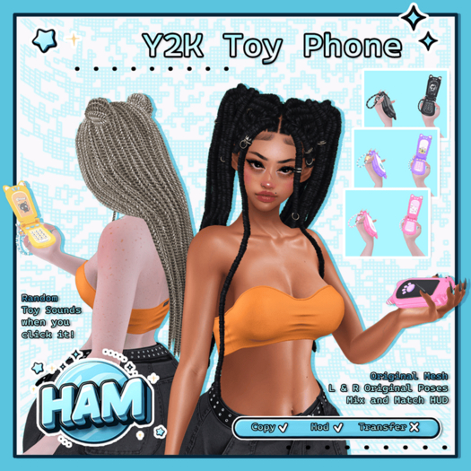 HAM. Y2K Toy Phone - Fatpack