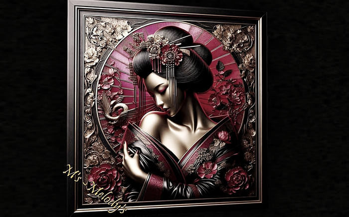 M's - Bas-relief - "Touch of Silence in the Evening Garden"