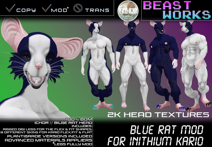 [Beast Works] Blue Rat for INITHIUM Kario