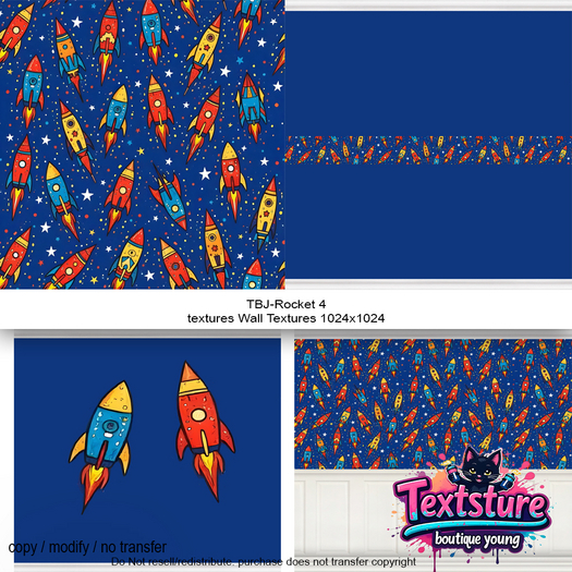 Second Life Marketplace - TBJ-Rocket 4 textures Wall Textures 1024x1024