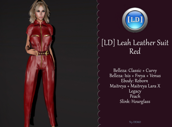 [LD] Leah RED Leather Suit