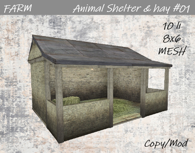 My Little Farm - Animal shelter & hay #01