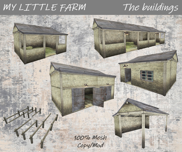 MY LITTLE FARM The buildings 