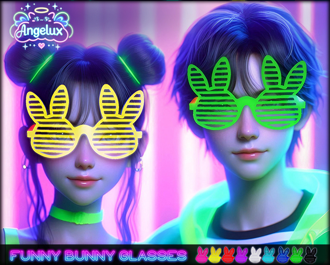 *Angelux* Funny Bunny Glasses