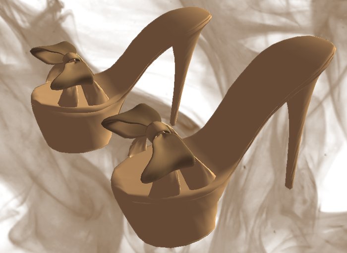 Beige Sandal w/bow 
