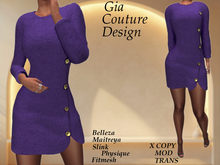 "GCD" Jamie Button Dresses Purple